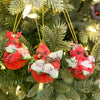 Cardinal Ornaments - Three Styles available at Quilted Cabin Home Decor.