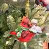 Cardinal Ornaments - Three Styles available at Quilted Cabin Home Decor.