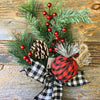 Holiday Pine Buffalo Check Sprays and Garland available at Quilted Cabin Home Decor