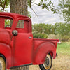 Red Truck Welcome Garden Stake available at Quilted Cabin Home Decor