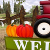 Welcome Tractor Stake available at Quilted Cabin Home Decor