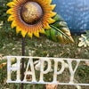 Happy Fall Scarecrow Garden Stake available at Quilted Cabin Home Decor.