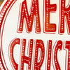 Merry Christmas Ornament Metal Sign - White available at Quilted Cabin Home Decor.