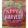 Apple Harvest Metal Sign available at Quilted Cabin Home Decor.
