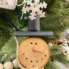 Snowman Slice Ornament available at Quilted Cabin Home Decor.