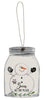 Happy Snowman Mason Jar Ornaments - Three Styles available at Quilted Cabin Home Decor.