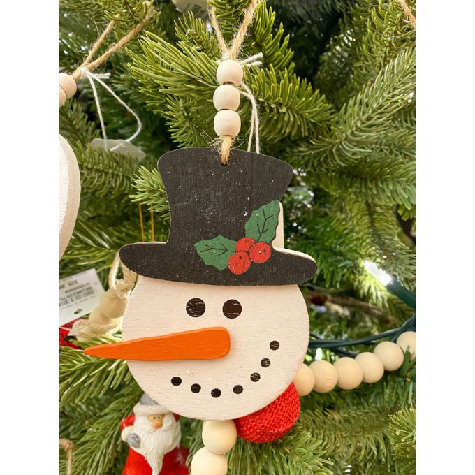 Snowman Ornaments - Three Styles available at Quilted Cabin Home Decor.