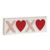 XOXO Hearts Block Sign available at Quilted Cabin Home Decor.
