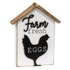 Farm Fresh Eggs House Sitter Sign available at Quilted Cabin Home Decor