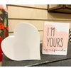 I'm Yours Block Sign Set available at Quilted Cabin Home Decor