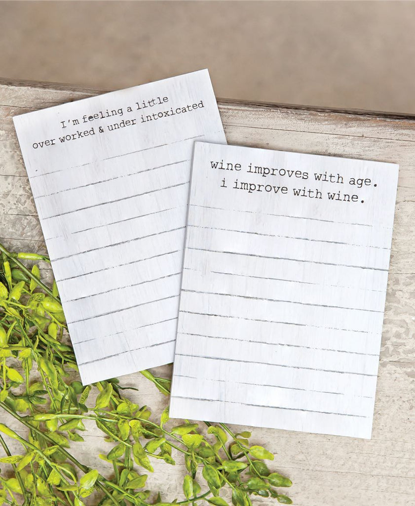 Funny Statement Magnetic Note Pads available at Quilted Cabin Home Decor
