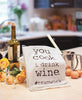 Wine themed farmhouse kitchen dish towels available at quilted cabin home decor.
