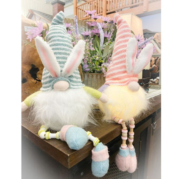 LED Easter Bunny Gnome - Two Colours available at Quilted Cabin Home Decor.
