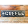 Fresh Roasted Coffee Metal Sign available at Quilted Cabin Home Decor