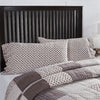 The pillow cases of the Florette luxury bedding collection from quilted cabin home decor