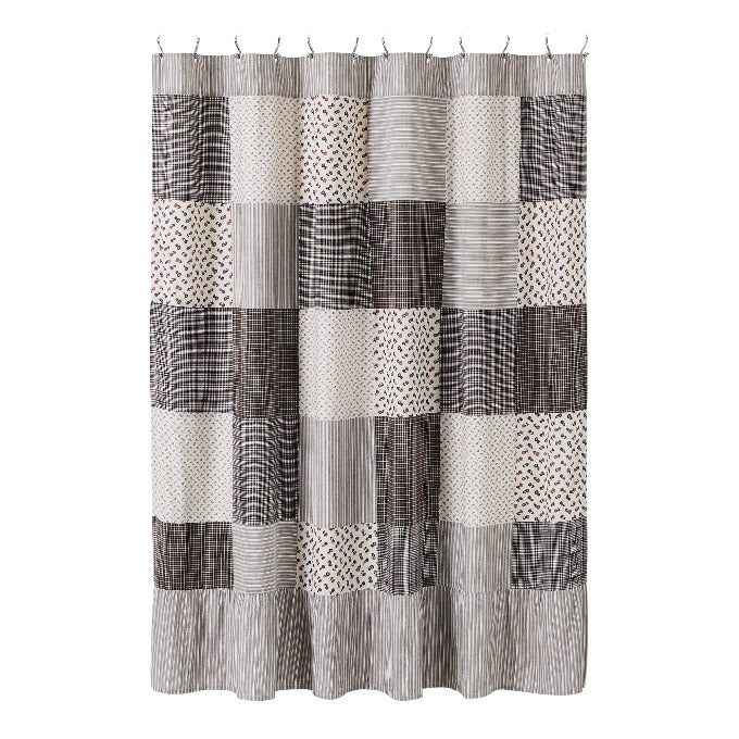 Florette Patchwork Shower Curtain at quilted Cabin Home decor.