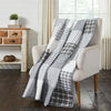 Farmhouse Black Block Throw at Quilted Cabin Home Decor.