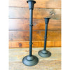 Black Taper Candlesticks - Two Sizes available at Quilted Cabin Home Decor.