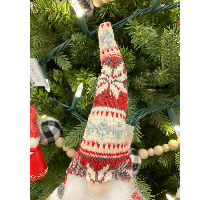 Snowflake Gnome Ornament - Two Styles available at Quilted Cabin Home Decor.