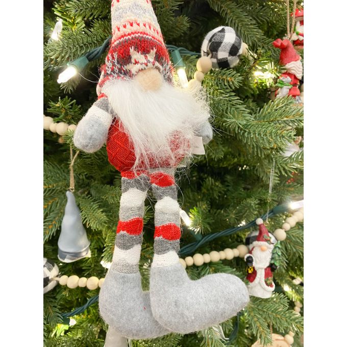 Snowflake Gnome Ornament - Two Styles available at Quilted Cabin Home Decor.