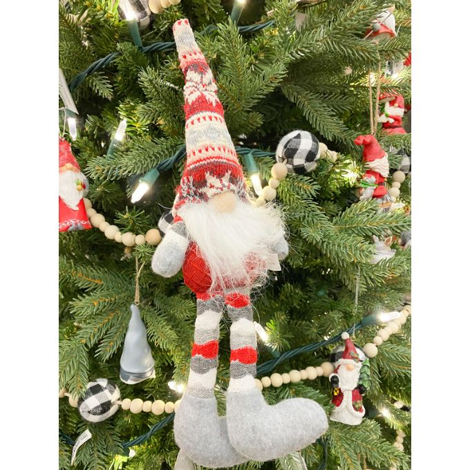 Snowflake Gnome Ornament - Two Styles available at Quilted Cabin Home Decor.