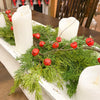 Jingle Bell Sprays and Garlands - Red and White available at Quilted Cabin Home Decor.