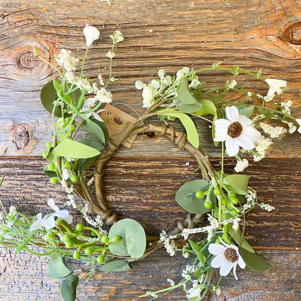 Daisy and Eucalyptus Floral Collection available at quilted Cabin Home Decor