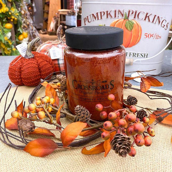 Orange Leaf and Bittersweet Berry Fall Candle Rings - Two Sizes available at Quilted Cabin Home Decor.