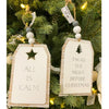 Christmas Carol Reversible Ornaments - Two Sayings available at Quilted Cabin Home Decor.