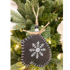 Black Snowflake Mitten Ornament available at Quilted Cabin Home Decor