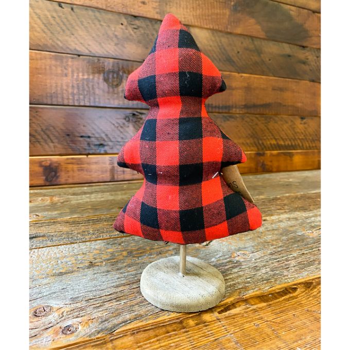 Buffalo Check Fabric Tree available at Quilted Cabin Home Decor.