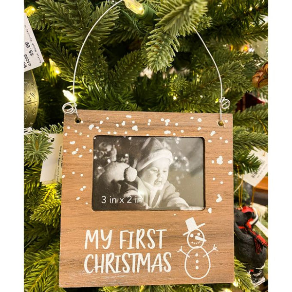 My First Christmas Photo Ornament available at Quilted Cabin Home Decor