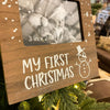 My First Christmas Photo Ornament available at Quilted Cabin Home Decor