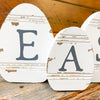 Easter Egg Cutout Shelf Sitter available at Quilted Cabin Home Decor
