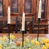 Set of Three Wrought Iron Taper Candle Holders available at Quilted Cabin Home Decor