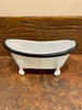 White Vintage Bathtub Soap Dish available at Quilted Cabin Home Decor.