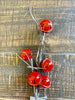 The red bell pick that is a great accent for your farmhouse christmas florals. It has bright red 1" dia jingle bells on it and is approximately 12" long.