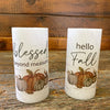 Fall Votive Candles - Two Styles available at Quilted Cabin Home Decor.