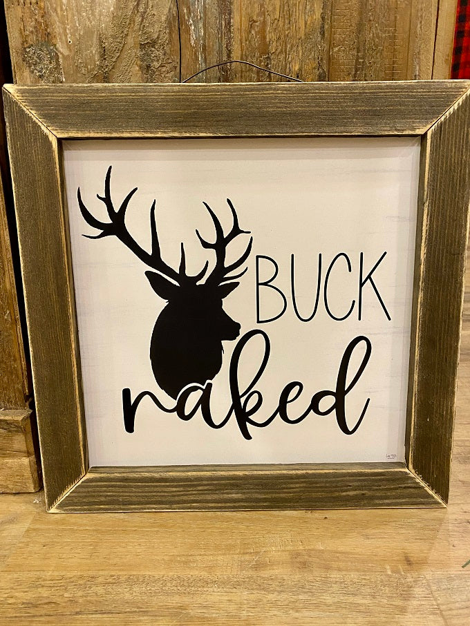 Buck Naked Bathroom Picture available at Quilted Cabin Home Decor