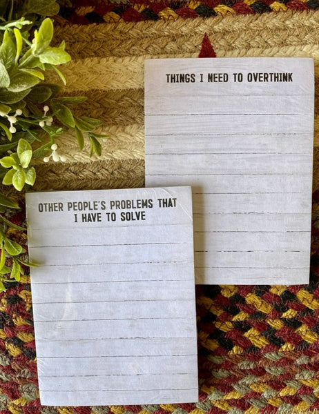 Bold Statement Magnetic Note Pads available at quilted cabin home decor.