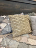 Taupe Zig Zag Throw pillow available at Quilted Cabin Home Decor