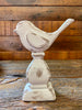 Distressed White Bird - Two Sizes available at Quilted Cabin Home Decor.