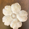 White Flower Plate available at Quilted Cabin Home Decor