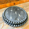 Beaded Round Rustic Trays - Two Styles and Sizes available at Quilted Cabin Home Decor