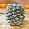 Pine Cone Taper Candle Holders - Two Colours available at Quilted Cabin Home Decor.