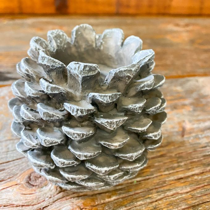 Pinecone Tapered Candle Holders  Taper candle holders, Pine cone candles,  Taper candle