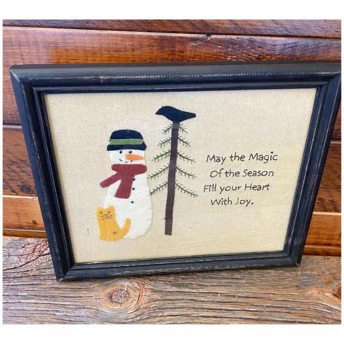 May the Magic Applique Framed Sign available at Quilted Cabin Home Decor.