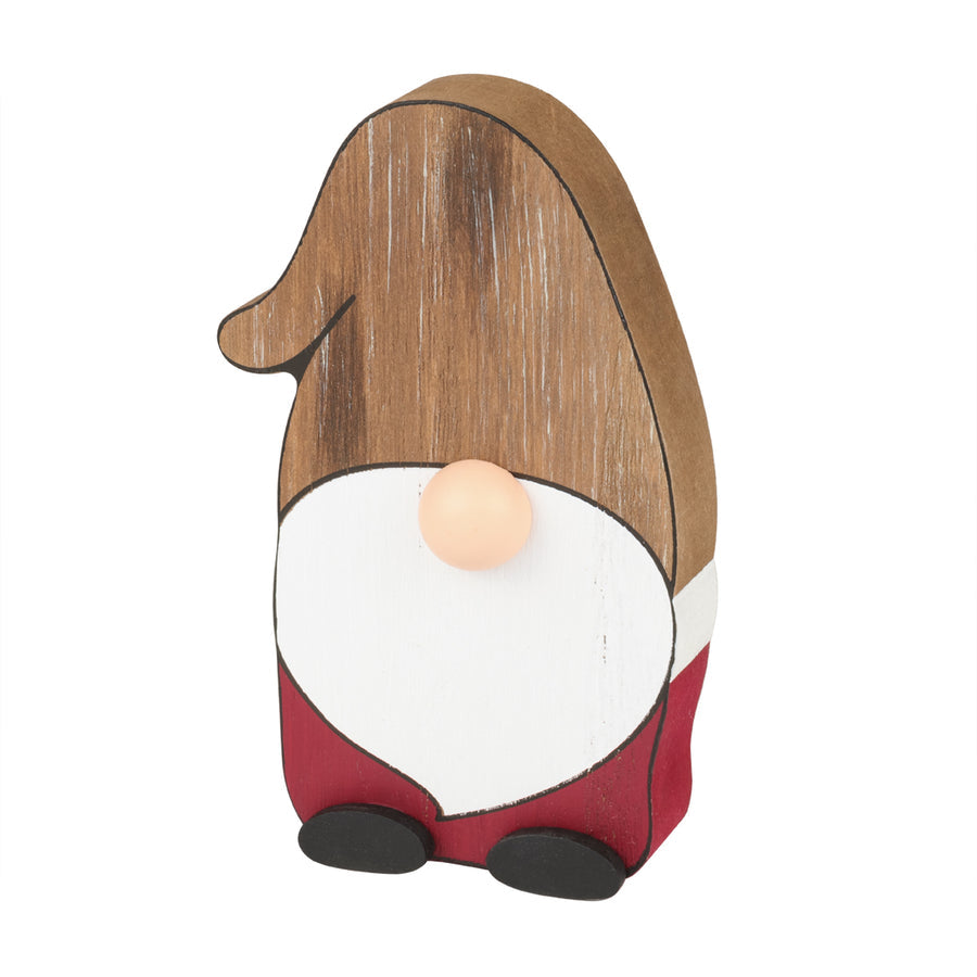 Wood Red Gnome available at quilted cabin home decor.