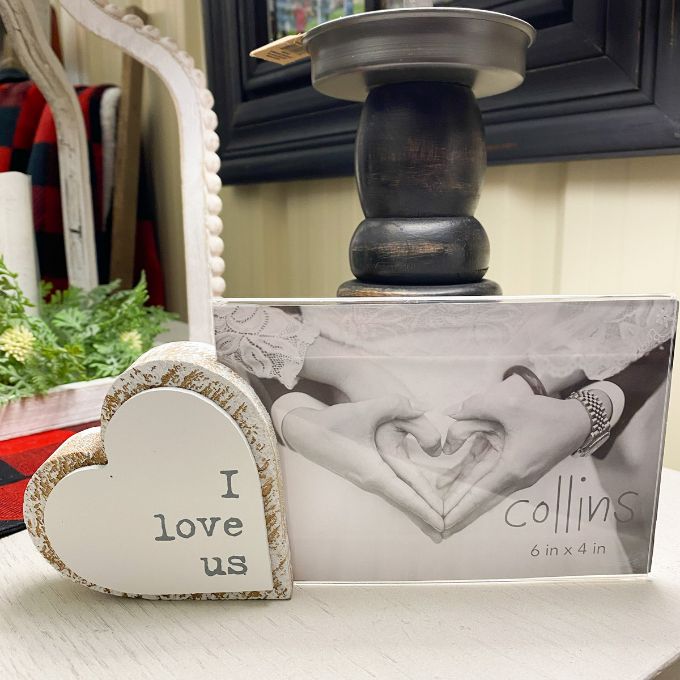 I Love Us Photo Frame available at Quilted Cabin Home Decor.