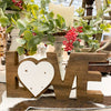 Love Shelf Sitter Sign available at Quilted Cabin Home Decor
